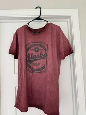 Maroon/Red Graphic Tee - Premium Collection